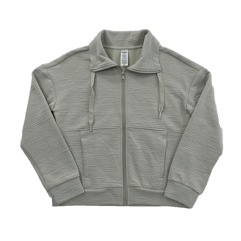 RBX Full Zip Performance Jacket Womens XS Pistachio Green Stretch Drawstring